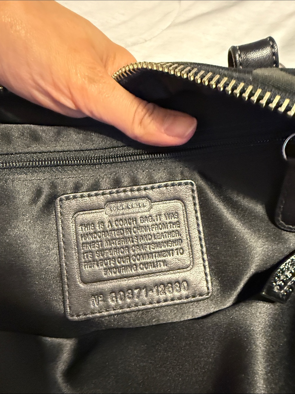 Coach Black Signature Jacquard Shoulder Bag with Charms - Picture 9 of 10